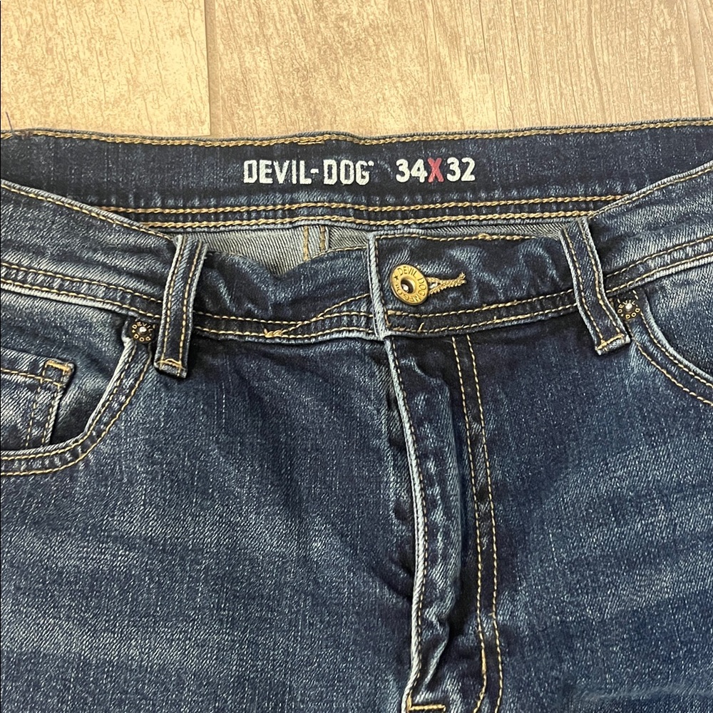 Men's Devil Dog Blue Jeans 34x32